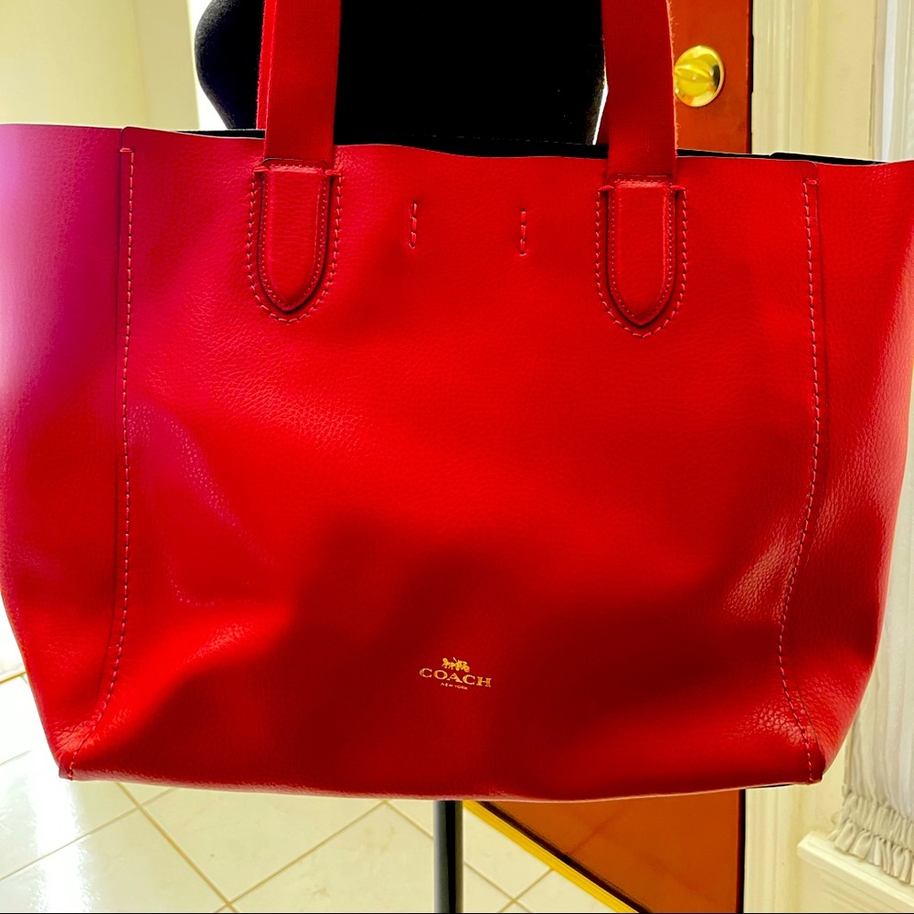 Red Coach Tote